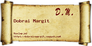 Dobrai Margit névjegykártya